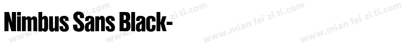 Nimbus Sans Black字体转换